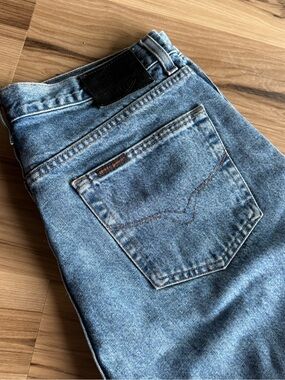 Harley-Davidson Motorcycle Blue Straight Leg Jeans Men’s 36x34 - Almost Vintage